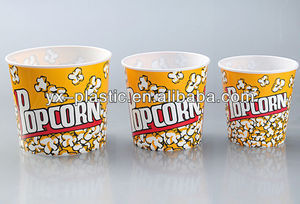 Rotondo vasche <span class=keywords><strong>popcorn</strong></span> <span class=keywords><strong>popcorn</strong></span> di plastica scatola di imballaggio/ciotola - Product Image 2
