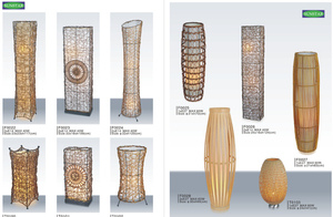 Lampe <span class=keywords><strong>sur</strong></span> <span class=keywords><strong>pied</strong></span> en <span class=keywords><strong>rotin</strong></span> unique de style vintage européen pour intérieur - Product Image 2