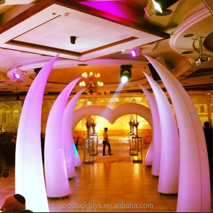 Đám Cưới Hoặc Khách Sạn Ngày Lễ Trang Trí <span class=keywords><strong>Inflatable</strong></span> Elephant Tusk <span class=keywords><strong>Inflatable</strong></span> LED Chiếu Sáng Ngà <span class=keywords><strong>Cone</strong></span> Đối Với Đảng Trang Trí - Product Image 3