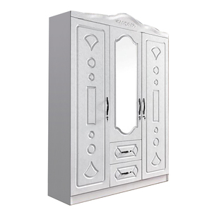 <span class=keywords><strong>Armadio</strong></span> a Muro <span class=keywords><strong>Bianco</strong></span> di Foshan, Design a 3 Ante in MDF, Personalizzabile, <span class=keywords><strong>Armadio</strong></span> in <span class=keywords><strong>Plastica</strong></span> con Colori Vari - Product Image 1