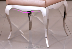 Phật sơn bán buôn nhà hàng ghế hiện đại sang trọng thép không gỉ bạc nhung ghế ăn - Product Image 4