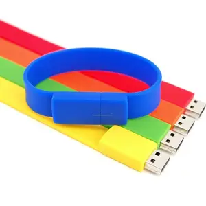 Silicone USB flash drive Wristband USB pen drive bracelet USB customized logo 1gb 2gb 4gb 8gb 16gb 32gb pen drive