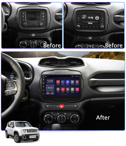 9 inç Android 11 tam dokunmatik araba multimedya sistemi Jeep Renegade 2016-2018 için gps radyo navigasyon - Product Image 3