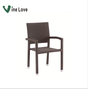 Sillas de mimbre tejidas de plástico para exteriores, sillas de comedor de jardín, sillas de plástico - Product Image 1