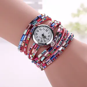 좋은 가격 소녀 최신 손 시계 다채로운 럭셔리 여성 손목 시계