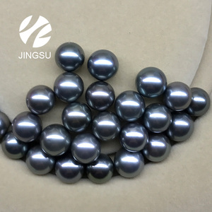 Lỏng màu xám màu đen không khoan <span class=keywords><strong>Tahitian</strong></span> ngọc trai trong hình dạng tròn có kích thước từ 9 mm đến 15 mm - Product Image 6