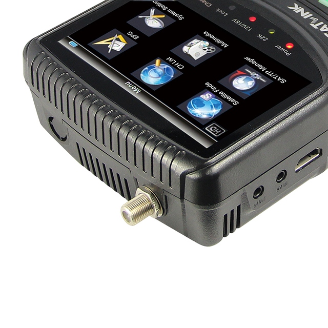 Real Spectrum Analyzer DVB-S2 Finder& Mpeg-4 C/Ku Band Satlink 6960 HD Satellite Finder Meter With 3.5 Inch LCD