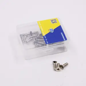 small package plastic box packing cross recessed (phillips) countersunk flat head machine screws