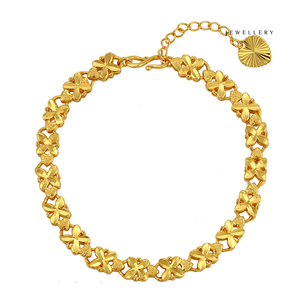 74423 xuping bijoux <span class=keywords><strong>24</strong></span> <span class=keywords><strong>carats</strong></span> <span class=keywords><strong>or</strong></span> <span class=keywords><strong>bracelet</strong></span> à breloques mode <span class=keywords><strong>femme</strong></span> - Product Image 1