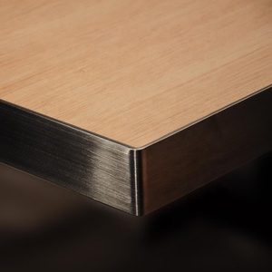 Tabela laminada de alta qualidade com borda de aço inoxidável tabela do restaurante (SP-RT192)