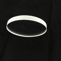 Bloc de verre Quartz fondu, en chanfrein, 4mm d'épaisseur, disque rond