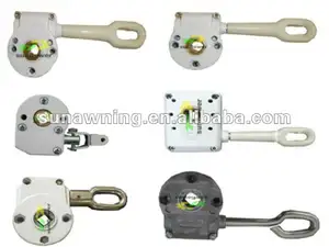 Retractable awning gear box