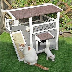 Kayu Anjing Peliharaan Cina Murah Luar Ruangan Rumah Kayu Kucing Anjing Tahan Cuaca untuk Hewan Peliharaan - Product Image 5