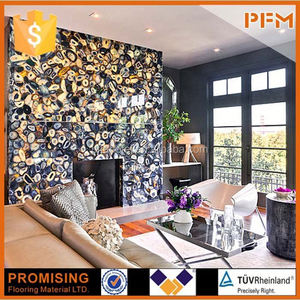 Mặt Bàn Gạch Lát Sang Trọng Trong Blue <span class=keywords><strong>Agate</strong></span> Malachite Petrified Wood <span class=keywords><strong>Quartz</strong></span> - Product Image 4