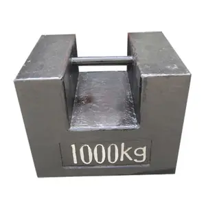 500KG 1000KG 2000KG black high quality low price rectangular flat cast iron weights