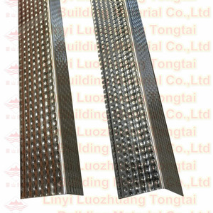 <span class=keywords><strong>Angle</strong></span> mural en acier galvanisé, perle d'<span class=keywords><strong>angle</strong></span> pour les systèmes de plafonds et les cloisons sèches - Product Image 1