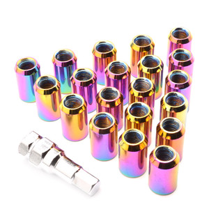 Indicateur universel de boulon de roue en aluminium et acier, capuchons de boulon de roue chromés JDM, pièces de rechange neuves - Product Image 1