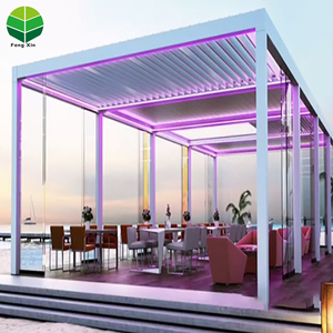 Pergola moderne en aluminium pour terrasse, ouverture et fermeture, <span class=keywords><strong>6x3</strong></span> - Product Image 4