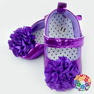 Sandales pour bébés filles, violettes, légères, avec nœud floral 0-1T, chaussures pour nouveau-né, bébés filles, offre spéciale,