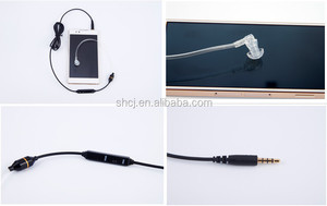 Con cable mono metal auricular barato con mic para el teléfono elegante - Product Image 1