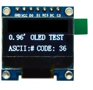 Voorraad 0.96 "0.96 inch oled iic i2c display module bule 128x64 high definition