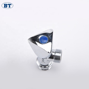 Yuhuan 1/2 "x 3/8" NPT-Gewinde Poliertes verchromtes Messing-Dreiecks winkel ventil, PN25 auslaufs icher für Bad-/Küchen installationen - Product Image 2