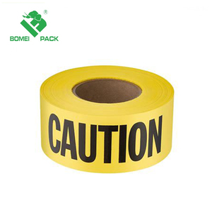 Kaidi PE phim cảnh báo băng mà không cần keo Thận trọng với màu đen và màu vàng in màu tùy chỉnh - Product Image 2