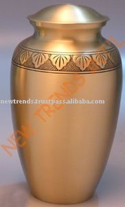 Urnas de cremación metálicas Red Hot y recuerdos Urnas de cenizas humanas sólidas Memorial funerario para servicios de entierro Alto estándar para la venta - Product Image 6