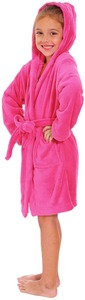 <span class=keywords><strong>Accappatoio</strong></span> Spa Super morbido viola rosa bianco per bambini abito con cappuccio in pile al ginocchio per ragazzi e ragazze - Product Image 3