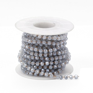 Rollo de cadena de cuentas de Rosario de sodalita de 4 mm para fabricación de joyas Diy - Product Image 2