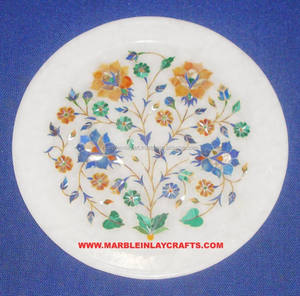 Hermosa Placa con Incrustaciones de Mármol para el Hogar - Product Image 1