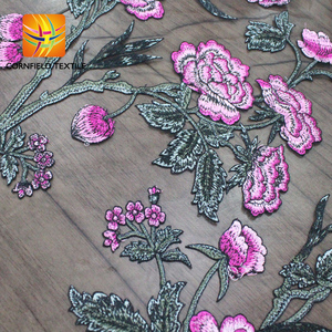 La migliore vendita 10 anni di esperienza fornitore della cina taglio laser disegno del fiore del ricamo tessuto - Product Image 4