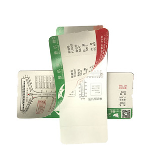 Cetak Kertas Kustom Tiket Pesawat Thermal Boarding Pass Pembuatan Kartu Nama Bisnis - Product Image 4
