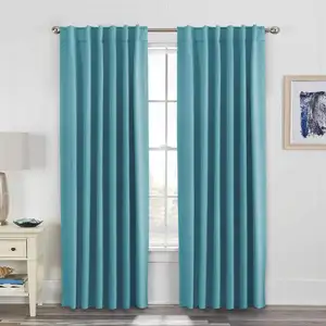 Blackout Curtains, Back Tab/Rod Pocket Thermal Insulated 2 Panels Drapes