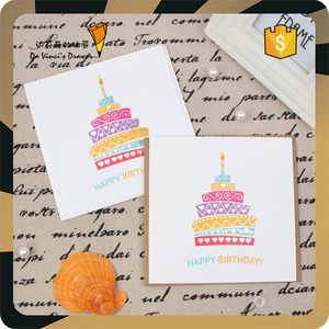 Europa popolare eco-friendly <span class=keywords><strong>buon</strong></span> <span class=keywords><strong>compleanno</strong></span> biglietti d'auguri con Foil timbring Design per feste promozionali - Product Image 2