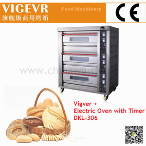 Acero Inoxidable Comercial eléctrico Horno De Panadería Pastelería Danesa Al Horno Horno 3 Cubiertas de S/S, CE Certificado - Product Image 1