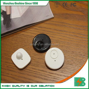 Boshine alibaba al por menor eas duro etiquetas rfid rf <span class=keywords><strong>eliminar</strong></span> magnético redondo blanco negro ropa de etiqueta de seguridad - Product Image 2
