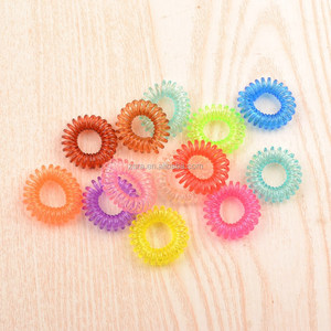 Élastiques à <span class=keywords><strong>cheveux</strong></span> en <span class=keywords><strong>plastique</strong></span> en gros, type fil téléphonique - Product Image 1