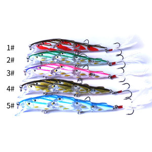 Iscas Artificiais de Plástico Flutuantes com Olhos 3D Realistas para Pesca, Atacado - Product Image 1
