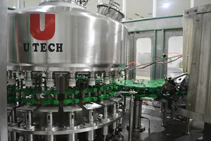 Bangladeş Sıcak Satış 170ml PE Şişe Litchi içecek dolum makinası alüminyum folyo yapıştırma makinesi