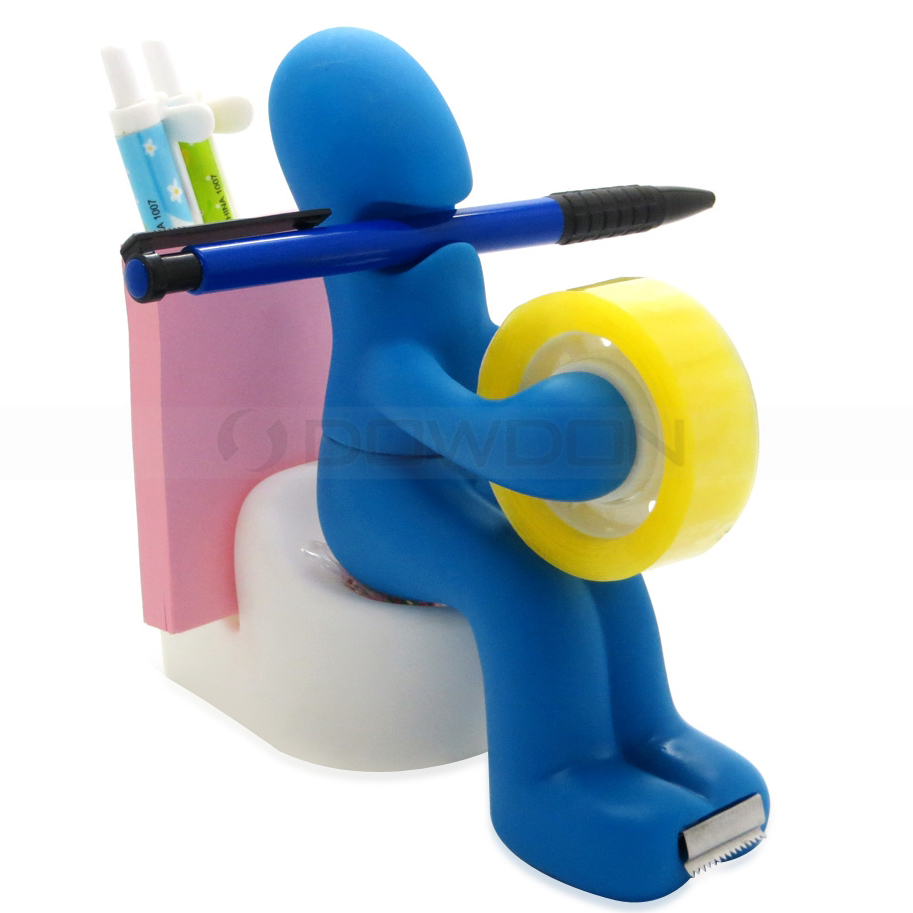 Cute Desk Accessory Tape Dispenser Pen Memo Holder Paper Clip Storage