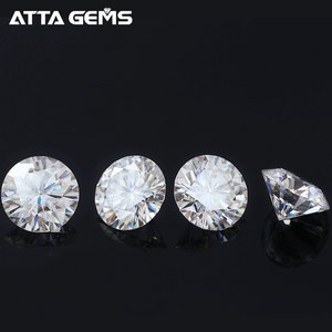Venta al por mayor 6,5mm <span class=keywords><strong>1</strong></span> <span class=keywords><strong>quilate</strong></span> sintético blanco <span class=keywords><strong>Diamante</strong></span> Suelto anillo precio por <span class=keywords><strong>quilate</strong></span> - Product Image 4