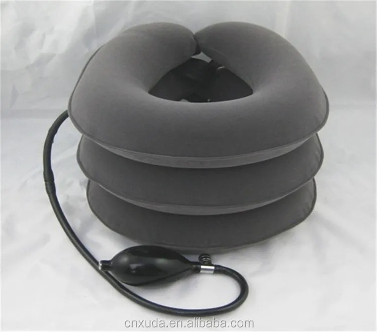 Dispositivo de tracción Cervical para cuello, inflable y suave, soporte neumático para cuello