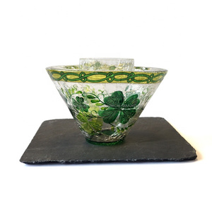 Crackle de <span class=keywords><strong>vela</strong></span> de vidrio de <span class=keywords><strong>sombra</strong></span> lámpara <span class=keywords><strong>sombra</strong></span> <span class=keywords><strong>con</strong></span> hoja Decoración - Product Image 4