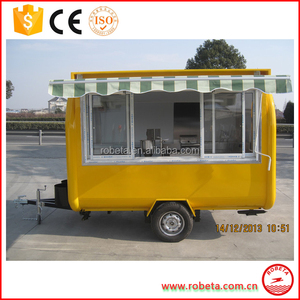 2017 venta caliente vagón cafetería/carrito de comida remolque/camiones de comida - Product Image 2