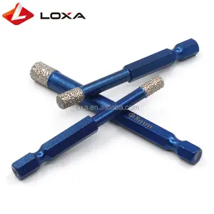 Vacuum Brazed Diamond Core Drill Bits With Quick Hex Shank 6mm 8mm 10mm 12mm 14mm 16mm