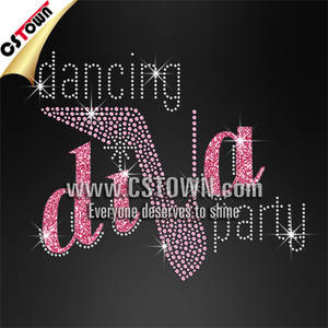 NEU Without dance what's the points Grosshandel TanzenStrassmotiv Buegelbild HOTFIX - Product Image 2