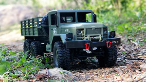 Camión Militar <span class=keywords><strong>Rc</strong></span> a Escala 1/16 de 2.4G, <span class=keywords><strong>6x6</strong></span> RTR, Modelo U.S M35, con Luces LED, Construcción Metálica, Control por Aplicación - Product Image 4