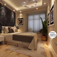 Accessoires d'intérieur Matériau de construction 450mm Panneau mural WPC sans soudure Plafond