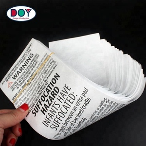 Etiquetas personalizadas impermeáveis da impressão do tivek 75 gsm à prova de água para o aviso da instrução - Product Image 1